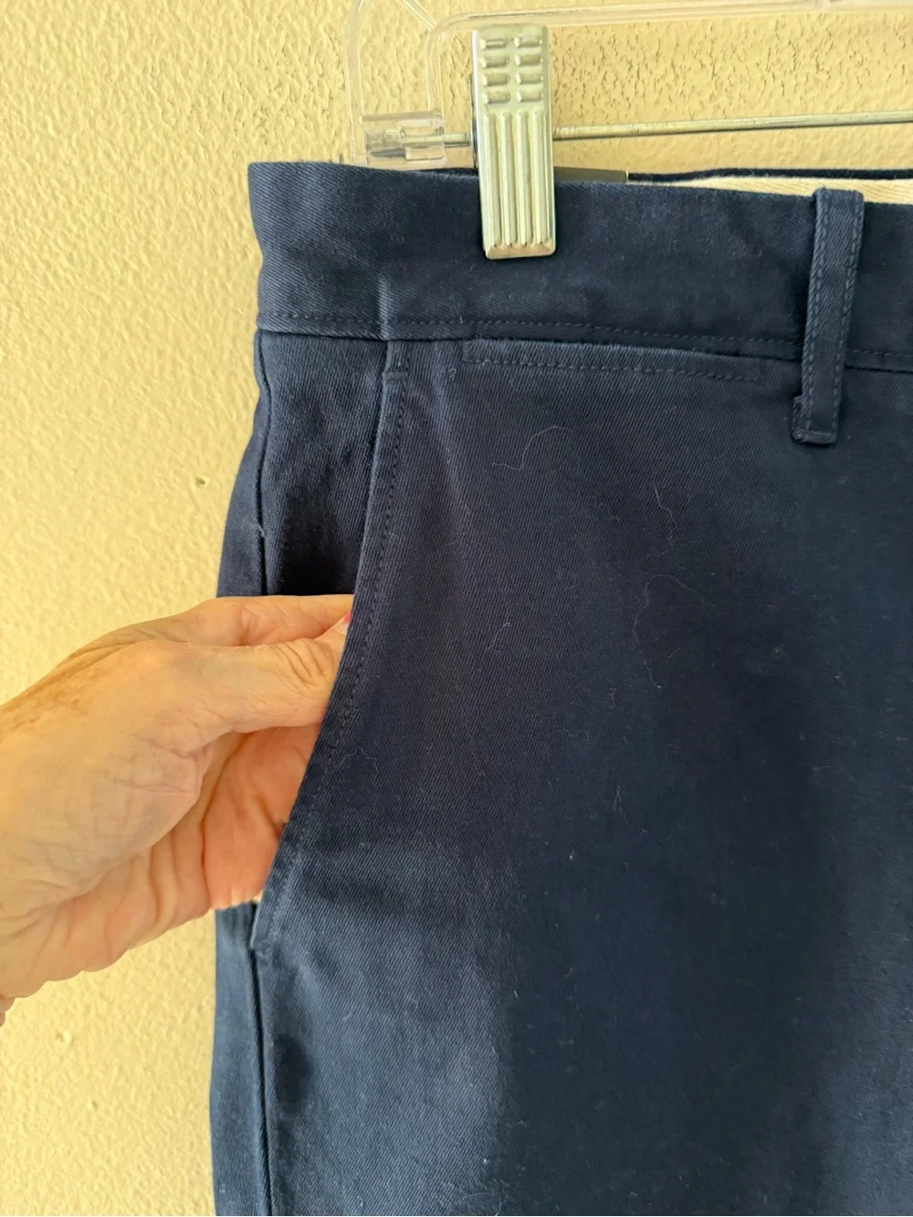 J. Crew 770 Stretch Cotton Chino Pants Navy 33x34 NEW